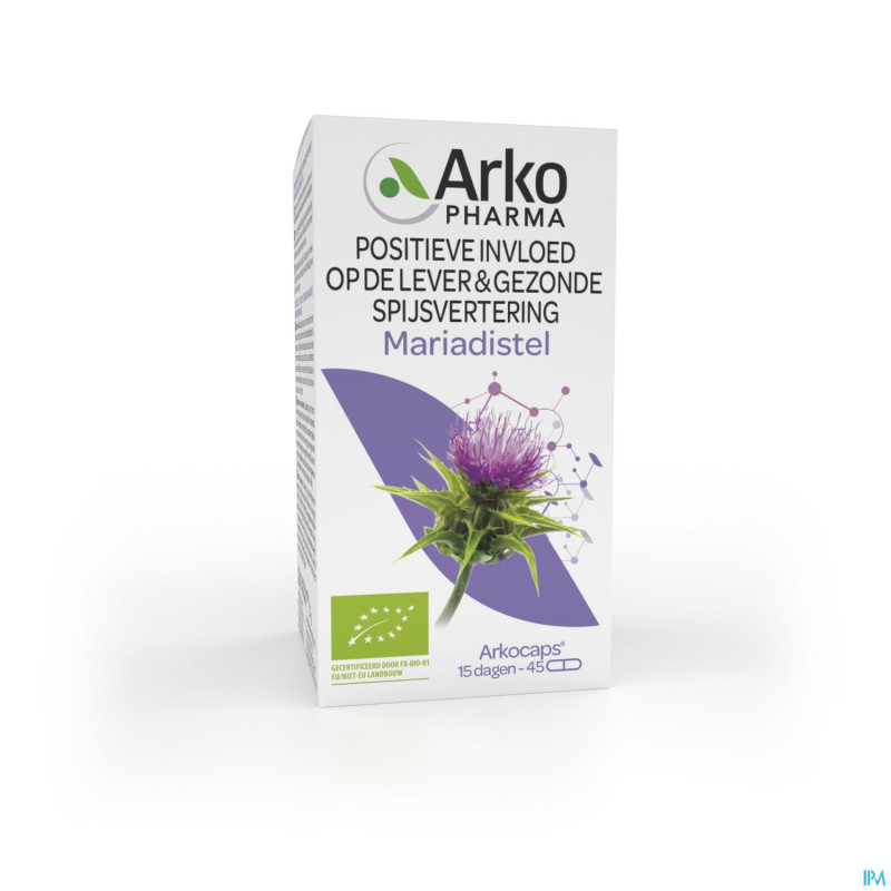 Arkogelules chardon marie bio caps 45 nf