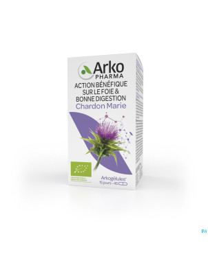 Arkogelules chardon marie bio caps 45 nf