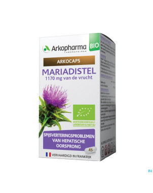 Arkogelules chardon marie bio caps 45 nf