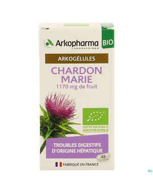 Arkogelules chardon marie bio caps 45 nf