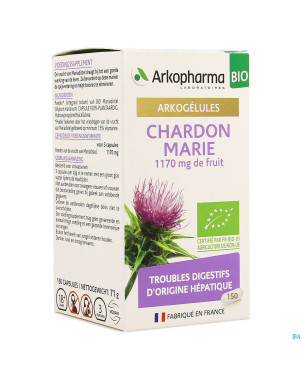 Arkogelules chardon marie bio caps 150 nf