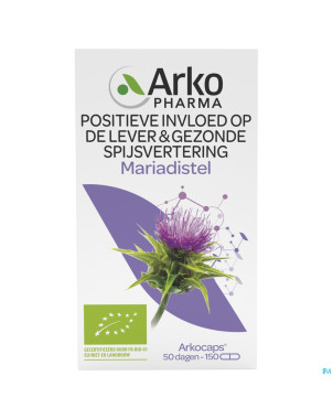 Arkogelules chardon marie bio caps 150 nf