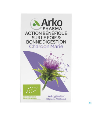 Arkogelules chardon marie bio caps 150 nf