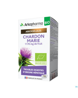 Arkogelules chardon marie bio caps 150 nf
