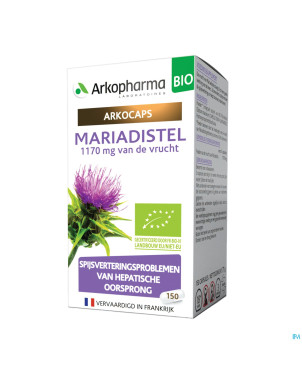 Arkogelules chardon marie bio caps 150 nf
