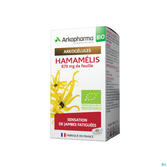 Arkogelules hamamelis bio caps 45 nf