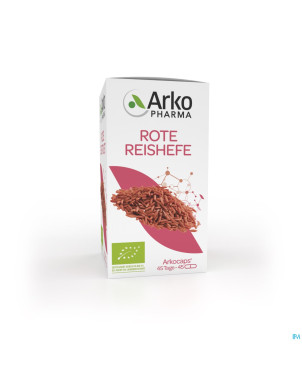 Arkogelules levure riz rouge bio    caps 45 nf