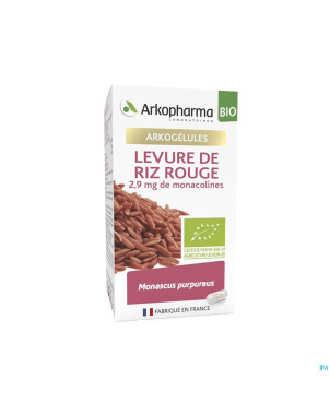 Arkogelules levure riz rouge bio caps 150 nf