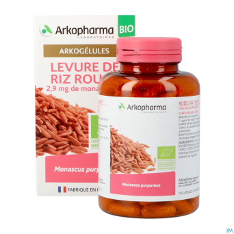 Arkogelules levure riz rouge bio caps 150 nf