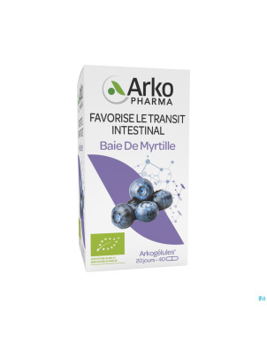 Arkogelules myrtille baie bio caps 40 nf