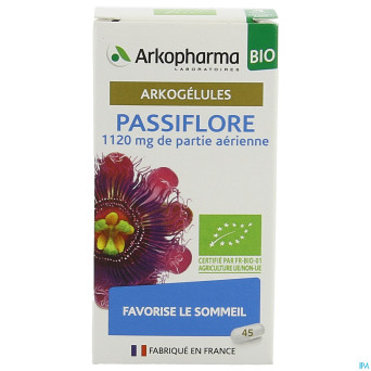 Arkogelules passiflore bio    caps 45 nf