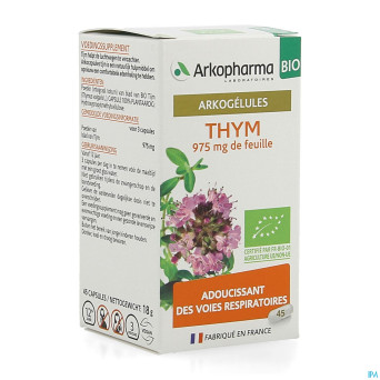 Arkogelules thym bio caps 45 nf