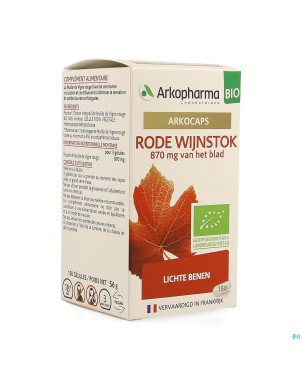 Arkogelules vigne rouge bio caps 150 nf