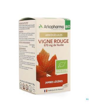 Arkogelules vigne rouge bio caps 150 nf