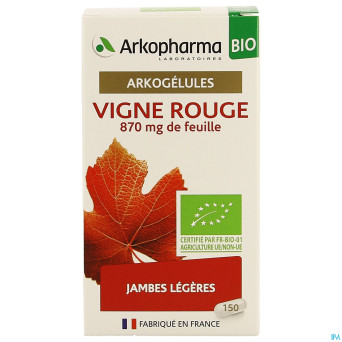 Arkogelules vigne rouge bio caps 150 nf