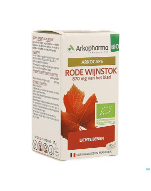 Arkogelules vigne rouge bio caps 45 nf