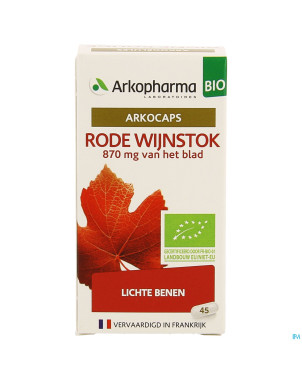 Arkogelules vigne rouge bio caps 45 nf