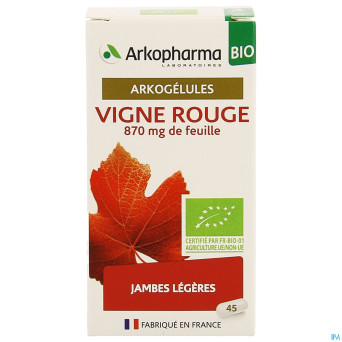 Arkogelules vigne rouge bio caps 45 nf