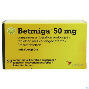Betmiga pi pharma 50mg liberat.prol. comp 90 pip