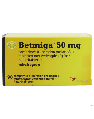Betmiga pi pharma 50mg liberat.prol. comp 90 pip