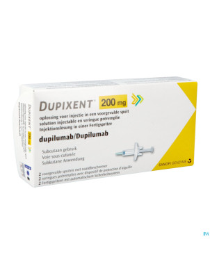 Dupixent 200mg sol inj ser preremplie 1x2 200mg