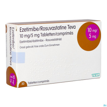 Ezetimibe rosuvastatine teva 10mg/ 5mg comp  30