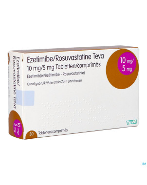 Ezetimibe rosuvastatine teva 10mg/ 5mg comp  30