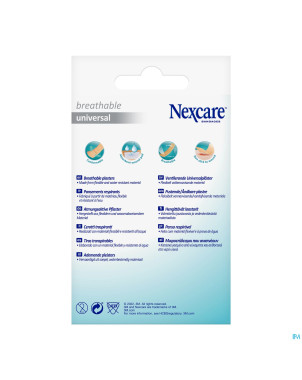 Nexcare 3m breathable univer.    strips 40 n0340as