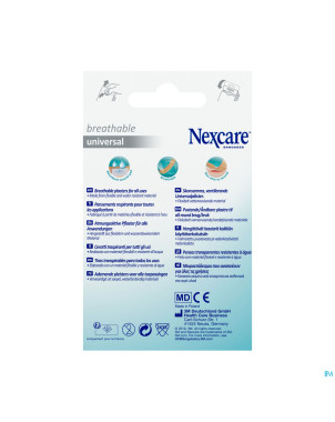 Nexcare 3m breathabl.univer. ass. strips20 n0320as