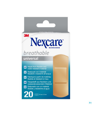 Nexcare 3m breath.univ.25x72mm strips 20 n0320ns-1