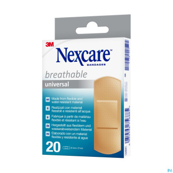Nexcare 3m breath.univ.25x72mm strips 20 n0320ns-1