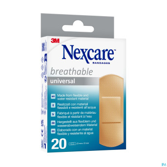 Nexcare 3m breath.univ.25x72mm strips 20 n0320ns-1