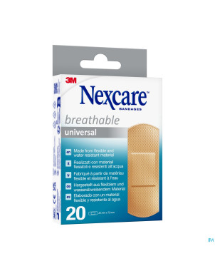 Nexcare 3m breath.univ.25x72mm strips 20 n0320ns-1