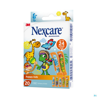 Nexcare 3m happy kids    strips 20 n0920nlw