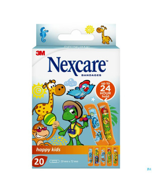 Nexcare 3m happy kids    strips 20 n0920nlw