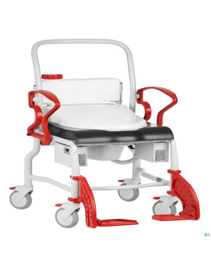 Dubai chaise 150kg gris-rouge vif