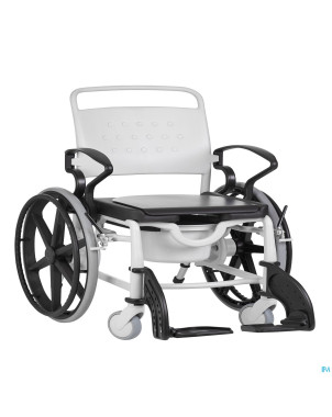 Genf chaise 130kg 24 pouces assise noire gris-noir