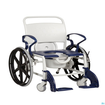 Genf chaise 130kg 24pouces assise bleue gris-bleu