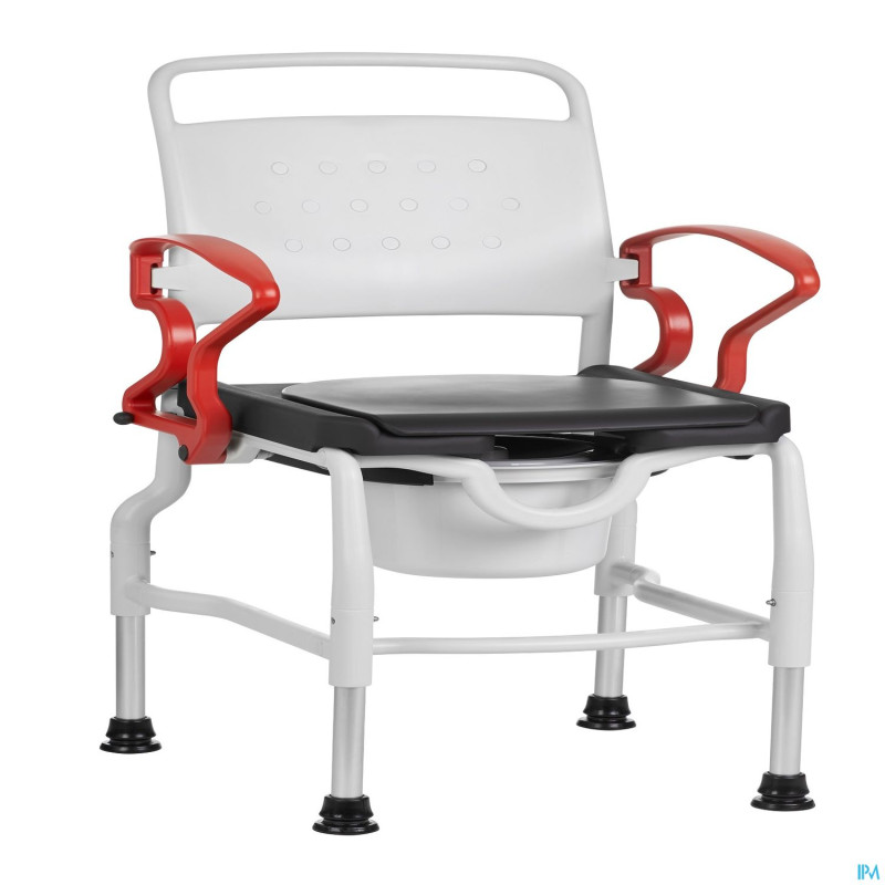 Konstanz chaise 130kg gris-rouge vif