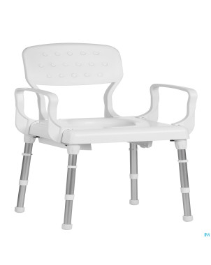 Lyon chaise toilette 130kg accoudoirs dossier