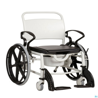 Miami chaise 150kg 24pouces assise noire grisnoir