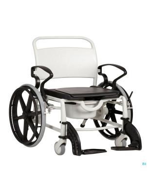 Miami chaise 150kg 24pouces assise noire grisnoir