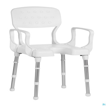 Nizza chaise douche 130kg accoudoirs dossier