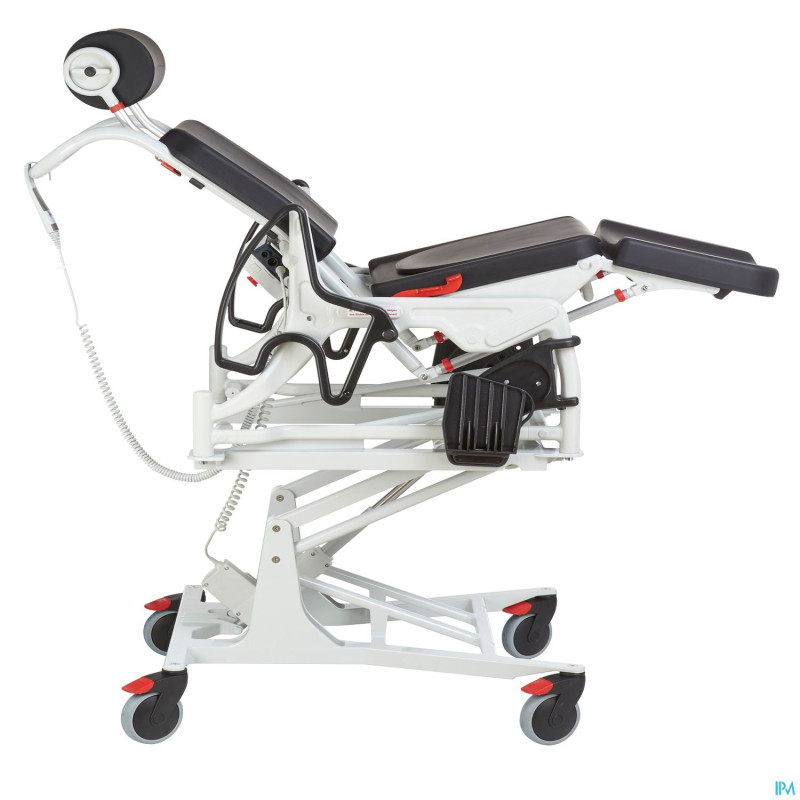 Phoenix chaise elec assise noire ouverte gris-noir