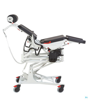 Phoenix chaise elec assise noire ouverte gris-noir