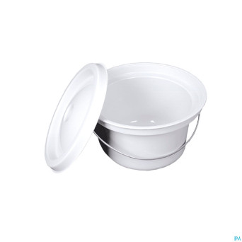 Seau + couvercle gris