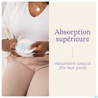 Lansinoh coussinets allait. jet. blue lock core 24