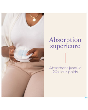 Lansinoh coussinets allait. jet. blue lock core 24