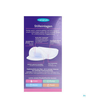 Lansinoh coussinets allait. jet. blue lock core 60