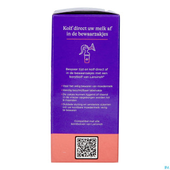 Lansinoh sachet conservation lait maternel50 40056
